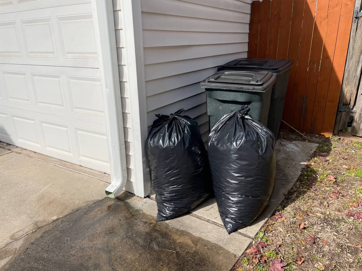 Clean, flowing gutter after debris removal at a Shenandoah, TX home